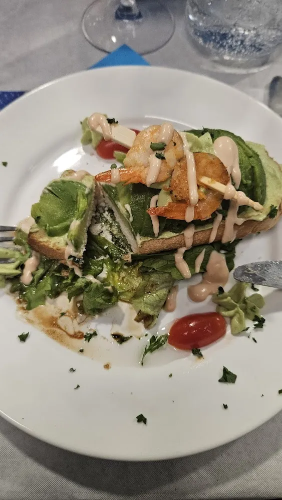 Tartinade d'avocats Et Brochette de Crevettes